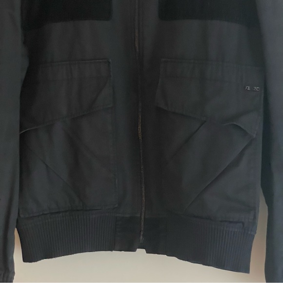 Kenzo Black Twill & Corduroy Jacket - Picture 5 of 9